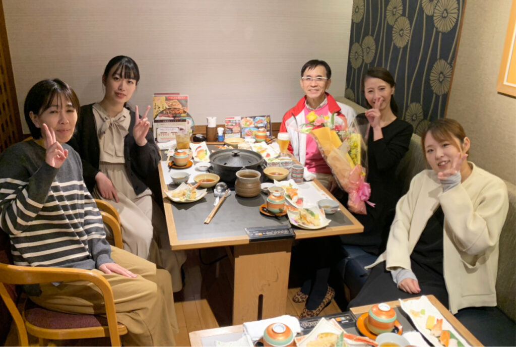 歓送迎会の様子・記念写真